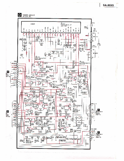PANASONIC SA-AK45 RSN 308M24-P  Audio Output IC circuit diagram
from  PANASONIC CD Component System
Model  SA - AK45